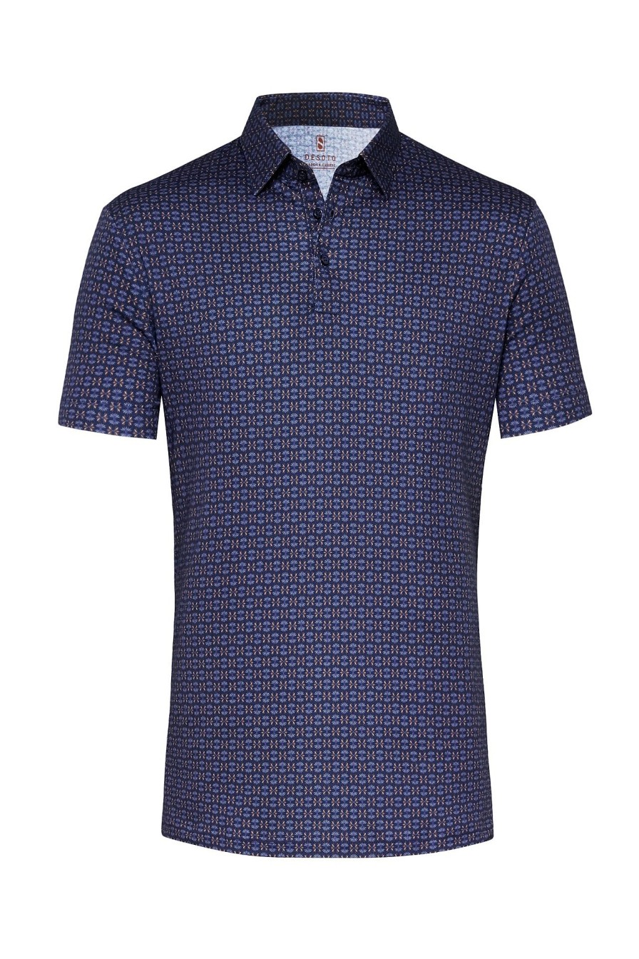 Menn Desoto | Jersey Polo "Polo" Morke Bla